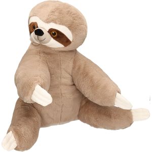 Pluche knuffel dieren grote Luiaard van 43 cm. Wildlife knuffelbeesten - Cadeau voor kind/jongens/meisjes