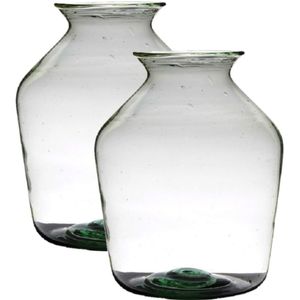 Zoeken toren Moeras Transparante luxe grote stijlvolle vaas-vazen van glas 60 x 35 cm -  bloemen-boeketten vaas voor binnen gebruik - online kopen | Lage prijs |  beslist.nl