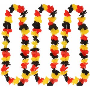 12 Hawaii kransen rood/geel/zwart