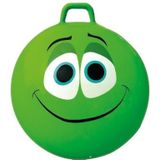 2x Stuks Groene Skippybal Smiley Voor Kinderen 65 cm - Buiten Speelgoed