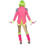 Neon roze circus directeur jas voor dames