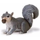Plastic speelgoed figuur grijze eekhoorn 7 cm