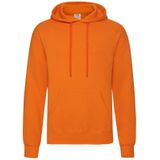 Fruit of the Loom capuchon sweater oranje voor volwassenen - Classic Hooded Sweat - Hoodie - Heren kleding