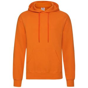 Fruit of the Loom capuchon sweater oranje voor volwassenen - Classic Hooded Sweat - Hoodie - Heren kleding