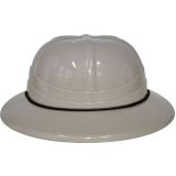 6x stuks plastic safari thema verkleed helm voor volwassenen - Carnaval helmen