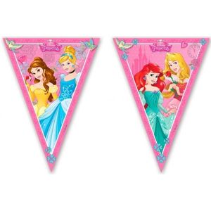 Disney prinses vlaggenlijnen 2,3 meter - Feestartikelen en kinder verjaardag slingers versieringen