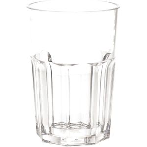 Onbreekbaar retro drink glas transparant kunststof 45 cl/450 ml - Onbreekbare drinkglazen