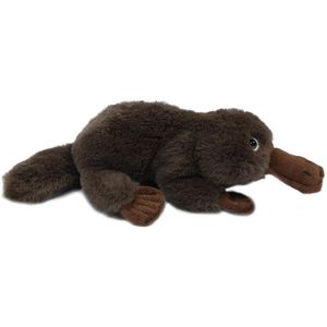 Pia Soft Toys Knuffeldier Vogelbekdier - zachte pluche stof - bruin - kwaliteit knuffels - 35 cm - uit Australie