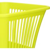 Plasticforte Afvalbak/vuilnisbak/kantoor prullenbak - 2x stuks - plastic - groen - 30 cm