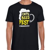Bellatio Decorations Oktoberfest verkleed t-shirt heren - Oktobeerfest - Duitsland bierfeest - zwart