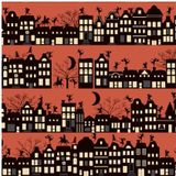 5x Rollen Sinterklaas kadopapier print donkerrood  2,5 x 0,7 meter op rol 70 grams - Luxe papier kwaliteit cadeaupapier/inpakpapier - Sint en Piet