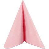 20x Roze servetten van papier 33 x 33 cm - Tafeldecoratie 3-laags papieren wegwerp servetjes