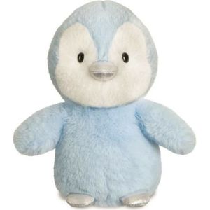 Aurora pluche knuffeldier pinguin - lichtblauw - 20 cm - pooldieren thema speelgoed
