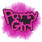 6x stuks roze vrijgezellen broche button Party Girl