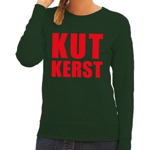 Foute kersttrui / sweater Kutkerst groen voor dames - Kersttruien
