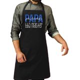 Bellatio Decorations Vaderdag schort heren - papa - zwart - BBQ master - keukenschort - keukenprins