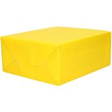 6x Rollen kraft inpakpapier regenboog pakket - geel 200 x 70 cm - cadeau/verzendpapier