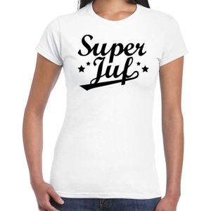 Super juf cadeau t-shirt voor dames -  Einde schooljaar/ juffendag cadeau