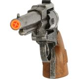 Verkleedattribuut revolver - cowboy pistool - Western - 8 schoten - luxe kwaliteit