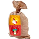 4x Medium jute kadozak Sinterklaas - 50x80 cm - cadeauzak