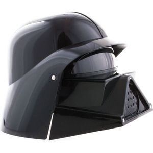 Funny Fashion Space helm in het zwart - Zwarte vader - Sterren wars - Carnaval verkleed helmen