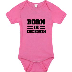 Born in Eindhoven tekst baby rompertje roze meisjes - Kraamcadeau - Eindhoven geboren cadeau