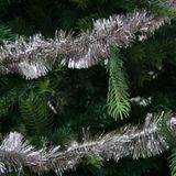 Decoris kerstslinger - lichtroze - 270 x 7 cm - folie/lametta kerstversiering