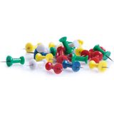 Zeller punaises - set 100x - gekleurd - voor prikbord