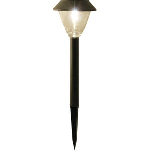 LuxForm Solar tuinlamp - 1x - antraciet grijs - LED Softtone effect - oplaadbaar - D11,5 x H40 cm