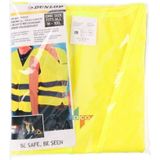 6x Veiligheidsvest Dunlop geel voor volwassenen - Reflecterende veiligheidsvesten 6 stuks