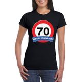 70 jaar and still looking good t-shirt zwart - dames - verjaardag shirts