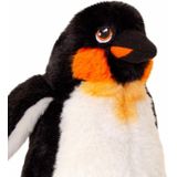 Keel Toys pluche keizers pinguin knuffeldier - wit/zwart - staand - 25 cm - Pooldieren