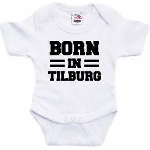 Born in Tilburg tekst baby rompertje wit jongens en meisjes - Kraamcadeau - Tilburg geboren cadeau