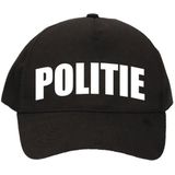 Verkleed politie agent pet / cap zwart voor jongens en meisjes - verkleedhoofddeksel / carnaval