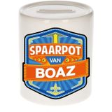 Kinder spaarpot voor Boaz - keramiek - naam spaarpotten