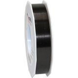 3x XL Hobby/decoratie zwarte kunststof sierlinten 2,5 cm/25 mm x 91 meter- Luxe kwaliteit - Cadeaulint kunststof lint/ribbon