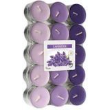 120x Stuks Waxinelichtjes/Theelichten Lavendel Geurkaarsen 4 Branduren - Woon Accessoires Kaarsen