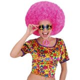 Multipak van 2x stuks peace Hippie Sixties Flower Power thema verkleed zonne/party brillen