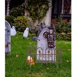 4x Stuks horror kerkhof decoratie graf hekjes 58 x 30 cm - Halloween tuinversiering