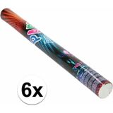 6x Confetti kanon kleuren 80 cm