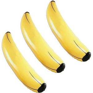 3x stuks grote opblaasbare fruit banaan 162 cm - Speelgoed en decoratie artikelen