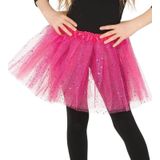 Petticoat/tutu rokje roze 31 cm voor meisjes - Tule onderrokjes fuchsia roze voor kinderen