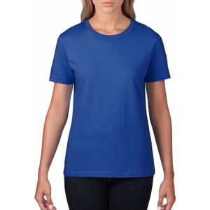 Basic ronde hals t-shirt blauw voor dames - Casual shirts - Dameskleding t-shirt blauw