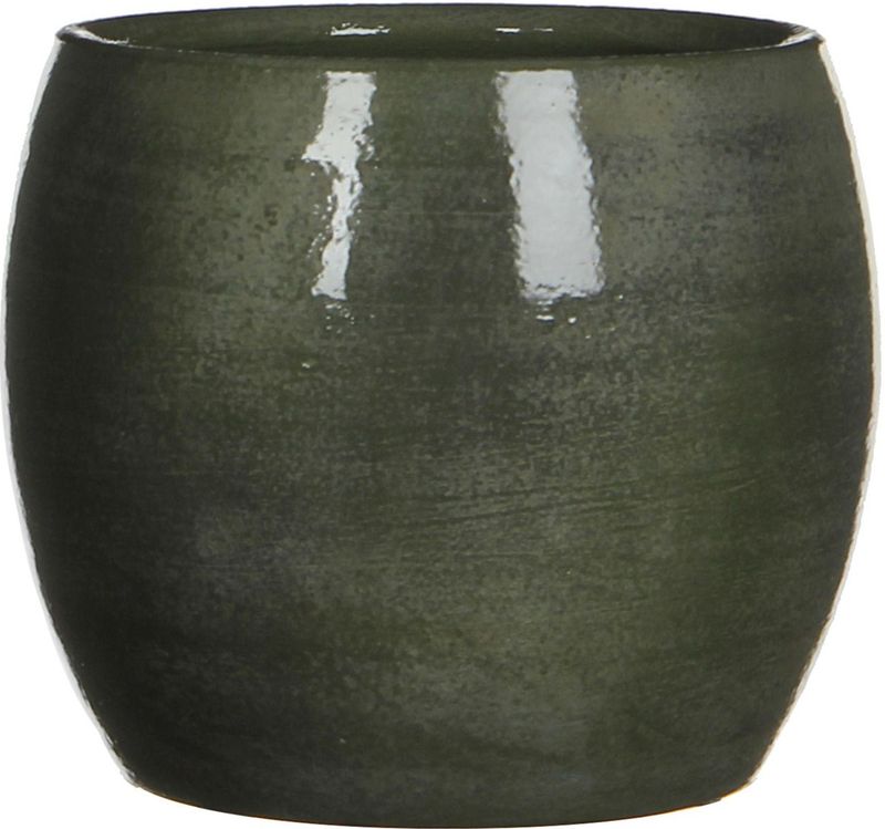 Mica Decorations Lester Bloempot - H14 X 16 cm - Terracotta - Groen
