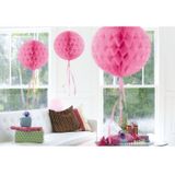 6x feestversiering decoratie bollen licht roze 30 cm