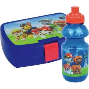 1x Kinder lunch set Paw Patrol van kunststof