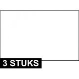 3x Witte vlaggen 150 x 90 cm - Vredesvlag