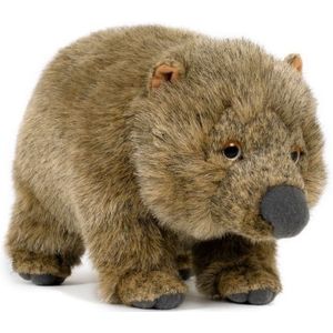 Pluche wombat/buideldier knuffel 25 cm speelgoed - Dierenknuffels/knuffeldieren/knuffels voor kinderen