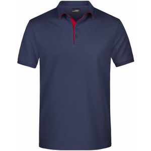 Polo shirt Golf Pro premium navy/rood voor heren - Navy blauwe herenkleding - Werkkleding/zakelijke kleding polo t-shirt
