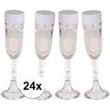 24x Bellenblaas champagne glas